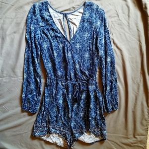 Hollister Long Sleeve Romper